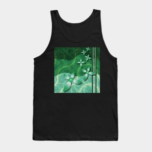 Emerald Scrapbooking Fractal Floral Tank Top